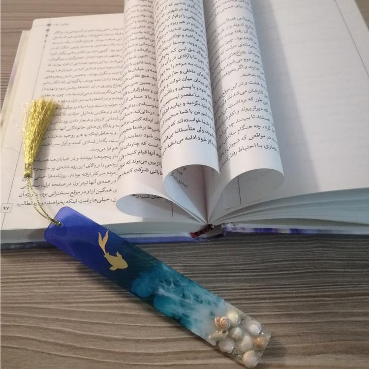بوک مارک رزینی طرح دریا
