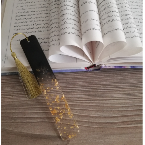 بوک مارک رزینی مشکی