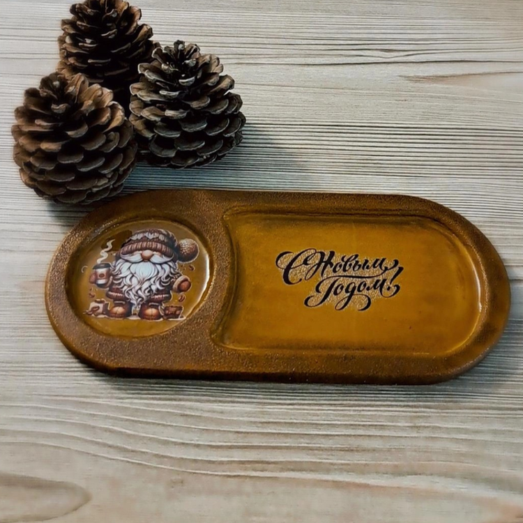 زیر ماگی طرح بابانوئل و قهوه